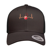 Inspiring Blood Donation Heartbeat For Blood Donors T Shirt Retro Trucker Cap | Artistshot