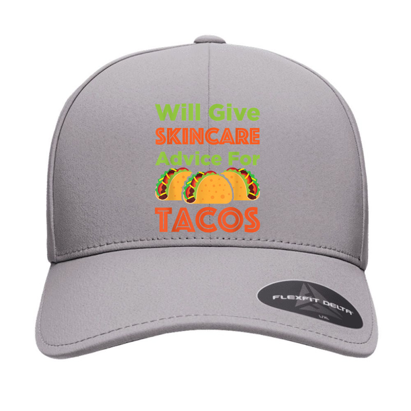 Will Give Skincare Advice For Tacos Aesthetician Esthetician T Shirt Seamless Cap | Artistshot