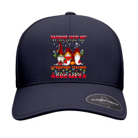 Hanging With My Literature Teacher Gnomes Ugly Xmas Matching Premium T Seamless Cap | Artistshot