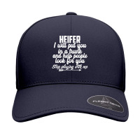 Heifer I Will Put You In A Trunk Stop Playing With Me Funny Pullover H Seamless Cap | Artistshot