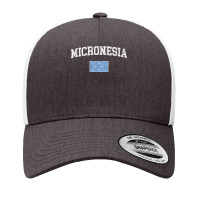 Retro Micronesia Flag Vintage Micronesian Flag Micronesian T Shirt Yupoong Trucker Cap | Artistshot