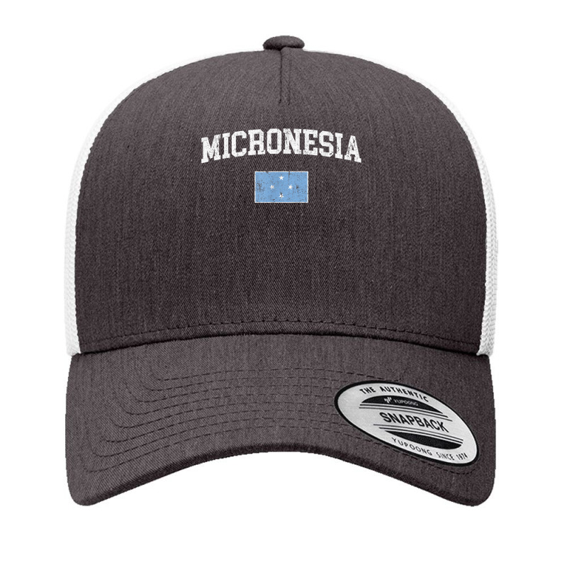 Retro Micronesia Flag Vintage Micronesian Flag Micronesian T Shirt Yupoong Trucker Cap by johnjosephmenk | Artistshot