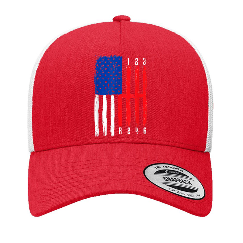 Mechanic Gears Shift American Flag Muscle Car 6 Vintage Mechanic Yupoong Trucker Cap | Artistshot