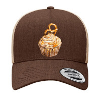 Sweet Caramel Pretzel Cupcake T  Shirt Pretzel Caramel Cupcake T  Shir Yupoong Trucker Cap | Artistshot