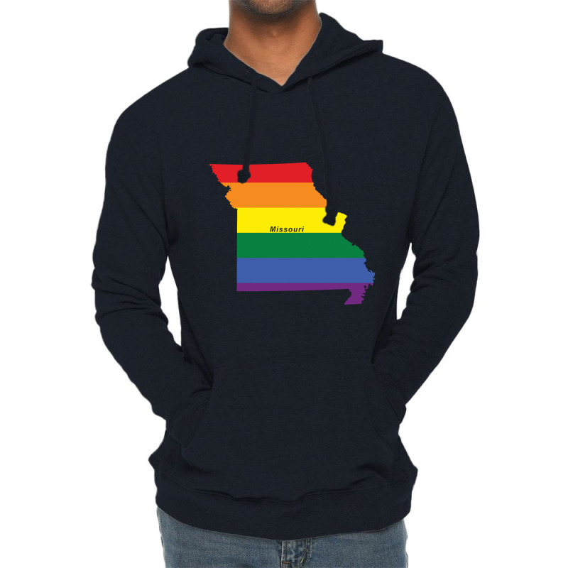 Missouri Rainbow Flag Lightweight Hoodie | Artistshot