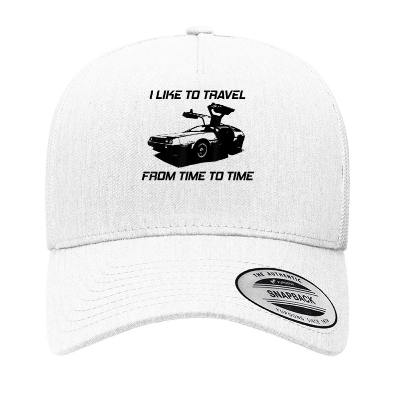 I Like To Travel From Time To Time. Funny Retro Car Vacation T Shirt Yupoong Trucker Cap by caroldian | Artistshot