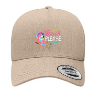 Flamingo Beach Please Flamingo Drinking Lover Summer Vacation Yupoong Trucker Cap | Artistshot