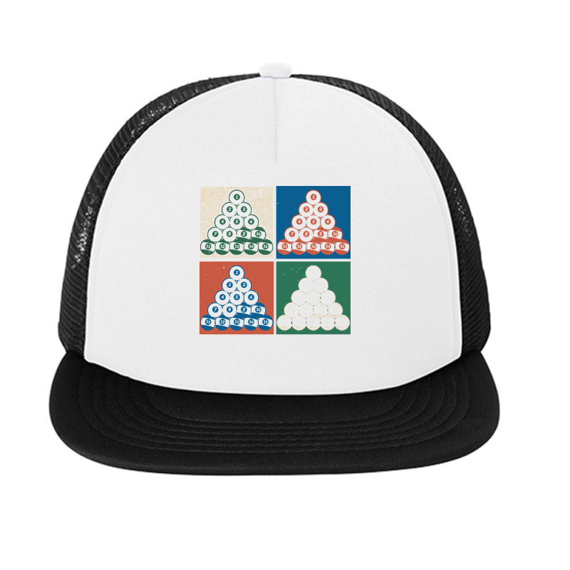 Billiard T  Shirt Pool Player Pop Art Snooker Billiard T  Shirt Foam Snapback Hat | Artistshot