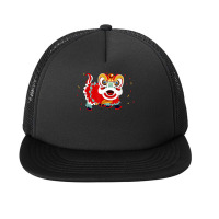 Happy Chinese New Year 2022 Lion Dragon Dance Lunar Festival T Shirt Foam Snapback Hat | Artistshot