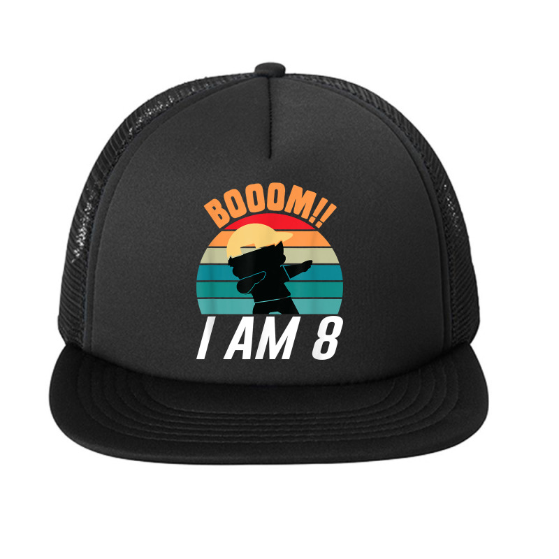 Boom I Am 8 Dabbing Boys 8th Birthday Eight Years T Shirt Foam Snapback hat by sosieclaton | Artistshot