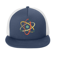 Cool Atom Art Men Women Biology Physics Chemistry Teacher T Shirt Foam Snapback Hat | Artistshot