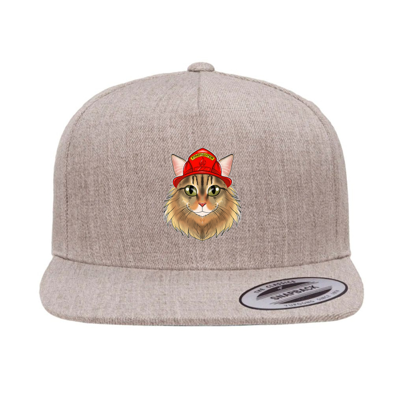 Cat Lover I Fireman Cat I Firefighter Siberian Cat Premium 5 panel snapback cap by Yuh2105 | Artistshot