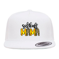 Softball Mama Mom Life Leopard Baseball Mother's Day Boys 5 Panel Snapback Cap | Artistshot