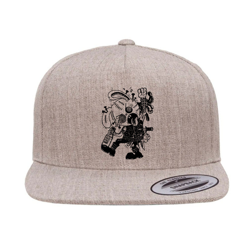 Rabid Rabbit Rampage 5 panel snapback cap by Autolike | Artistshot