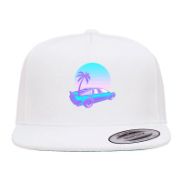 Synthwave T  Shirt Futuristic Car Retro Sunset Synthwave T  Shirt 5 Panel Snapback Cap | Artistshot