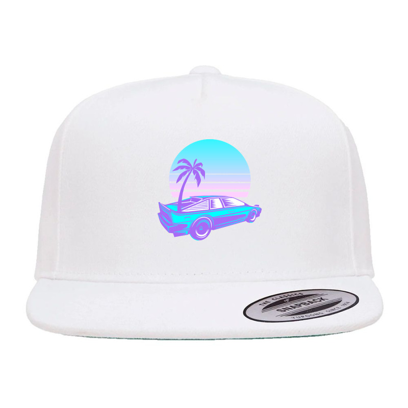 Synthwave T  Shirt Futuristic Car Retro Sunset Synthwave T  Shirt 5 panel snapback cap by nanniekertzmann439 | Artistshot