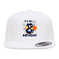 Kids Outer Space 8 Year Old 8th Birthday Party Boys Girls T Shirt 5 Panel Snapback Cap | Artistshot