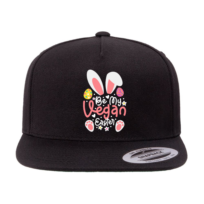 Easter Ears T  Shirt Be My Vegan Easter Ears Vegan Apparel Matching Fa 5 panel snapback cap by catharine74533 | Artistshot