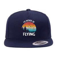 I'd Rather Be Flying Tshirt Aviation Shirt Airplane Pilot T Shirt 5 Panel Snapback Cap | Artistshot