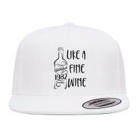 Established 1982 Like Fine Wine Country Birthday Wine Lover T Shirt 5 Panel Snapback Cap | Artistshot