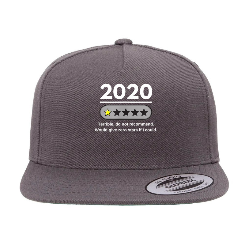 2020 One Star Review Terrible Do Not Recommend Funny Graphic T Shirt 5 Panel Snapback Cap | Artistshot