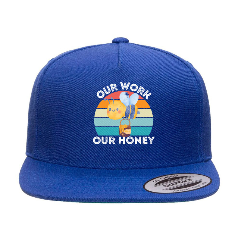 Bee Vegan T  Shirt Our Work Our Honey Bee Vegan Plantbased Funny Novel 5 Panel Snapback Cap | Artistshot