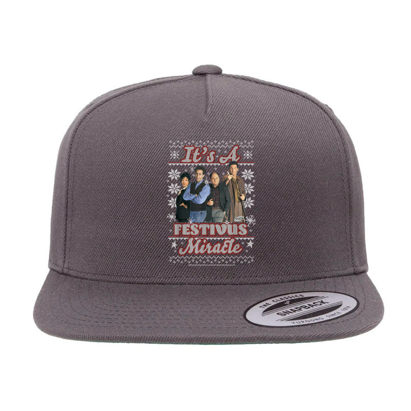 Seinfeld Group Shot It's A Festivus Miracle Ugly Sweater T Shirt 5 panel snapback cap by towamingle | Artistshot