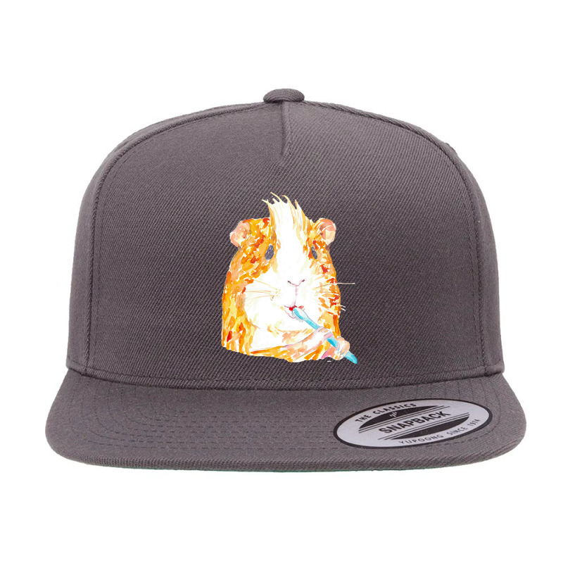 Guinea Pig Brushing Teeth Bath T  Shirt Guinea Pig Brushing Teeth Bath 5 Panel Snapback Cap | Artistshot