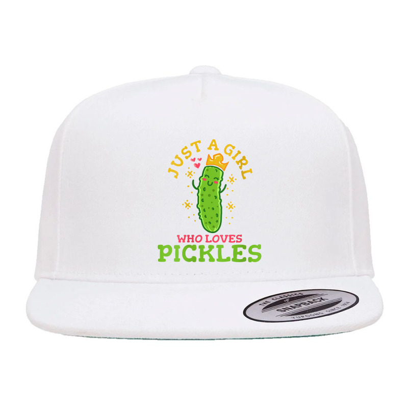 Womens Pickle Just A Girl Who Loves Pickles Vegan V Neck T Shirt 5 panel snapback cap by darelychilcoat1989 | Artistshot