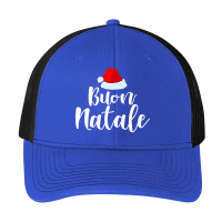 Buon Natale And Tanti Auguri Merry Christmas Italian Holiday Funny Gif Pa Trucker Cap | Artistshot