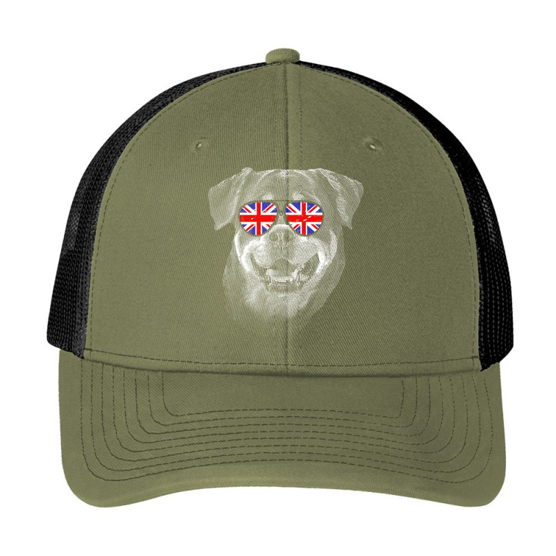 Rottweiler T  Shirt Rottweiler United Kingdom Flag Sunglass T  Shirt Pa Trucker Cap by deionschaefer81 | Artistshot