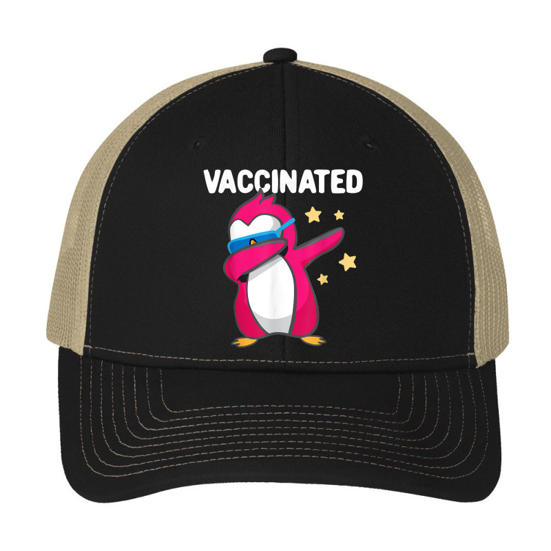 Vaccinated Dabbing Pink Penguin Immunization Vaccination Pa Trucker Cap by Yuh2105 | Artistshot