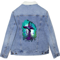 Holy Cross Unisex Sherpa-lined Denim Jacket | Artistshot