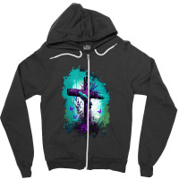 Holy Cross Zipper Hoodie | Artistshot