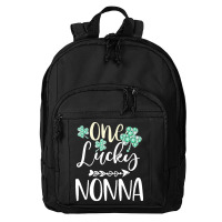 One Lucky Nonna Shamrock T  Shirt One Lucky Nonna Diamond Shamrock Pat Basic Backpack | Artistshot