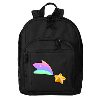 Golden Rainbow Shooting Star Basic Backpack | Artistshot