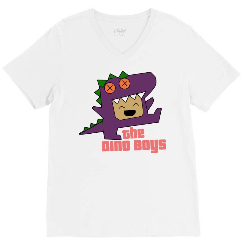 Image Cartoon Dino Boys V-neck Tee | Artistshot