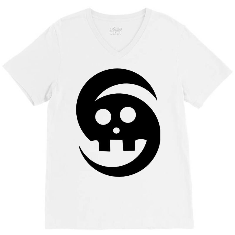 Simple Design Face Skull V-neck Tee | Artistshot