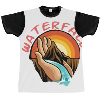 Waterfall Image Graphic T-shirt | Artistshot