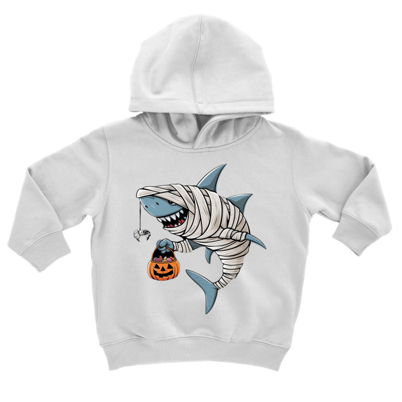 A Mummy Shark Halloween Toddler Hoodie | Artistshot