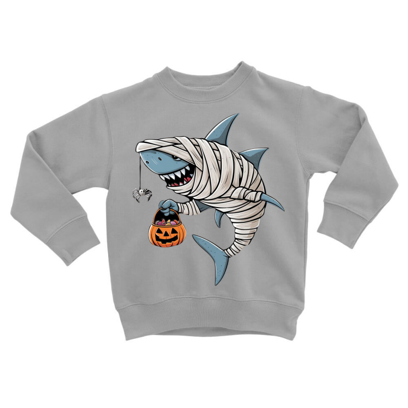 A Mummy Shark Halloween Toddler Sweatshirt | Artistshot