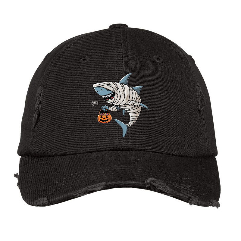 A Mummy Shark Halloween Vintage Cap | Artistshot