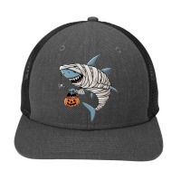 A Mummy Shark Halloween Snapback Trucker Cap | Artistshot