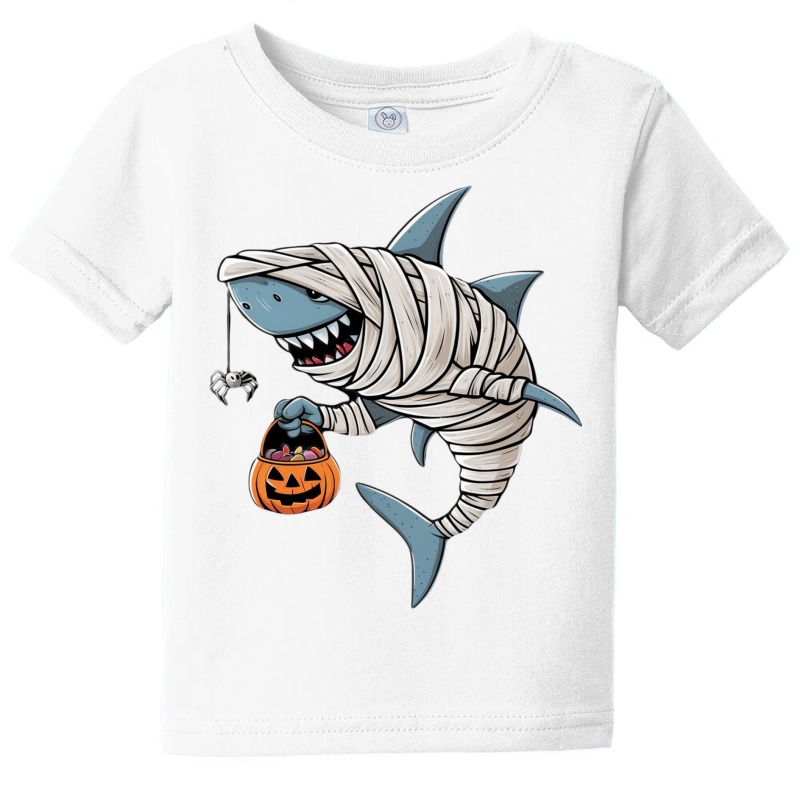 A Mummy Shark Halloween Baby Tee | Artistshot