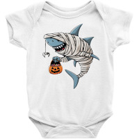 A Mummy Shark Halloween Baby Bodysuit | Artistshot