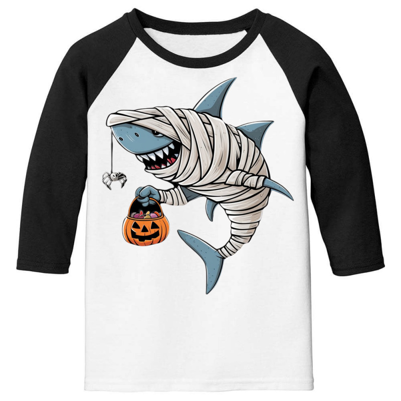 A Mummy Shark Halloween Youth 3/4 Sleeve | Artistshot