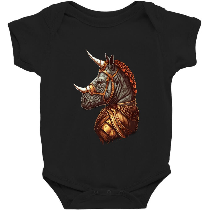 King Rhino Baby Bodysuit by mailson | Artistshot