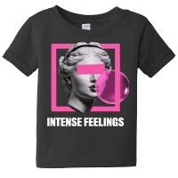 A Woman With Eyes Coveredby A Pink Rectangle Baby Tee | Artistshot