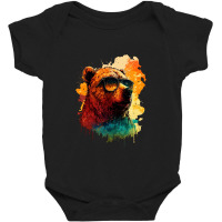 Modern Bear Baby Bodysuit | Artistshot