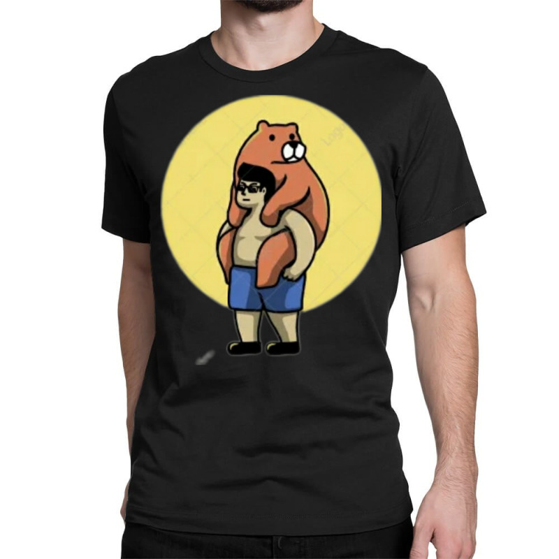 Bear And Man Images Classic T-shirt | Artistshot